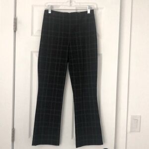 Bailey 44 Black, White & Red Plaid Crop Flare Pants
